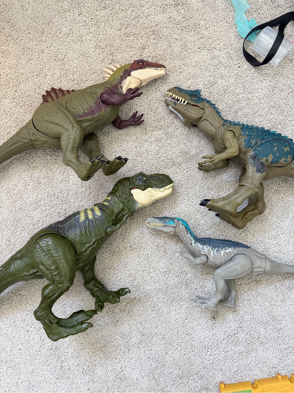 Reptile Toy Dinosaur Set - Assorted Green, Olive, Teal, Gray Colors
